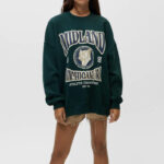 Crew neck college sweatshirt